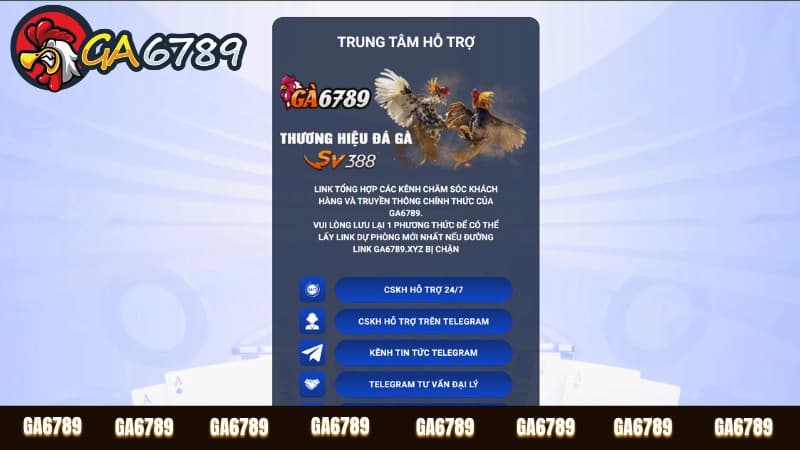 Những tình huống cần liên hệ GA6789